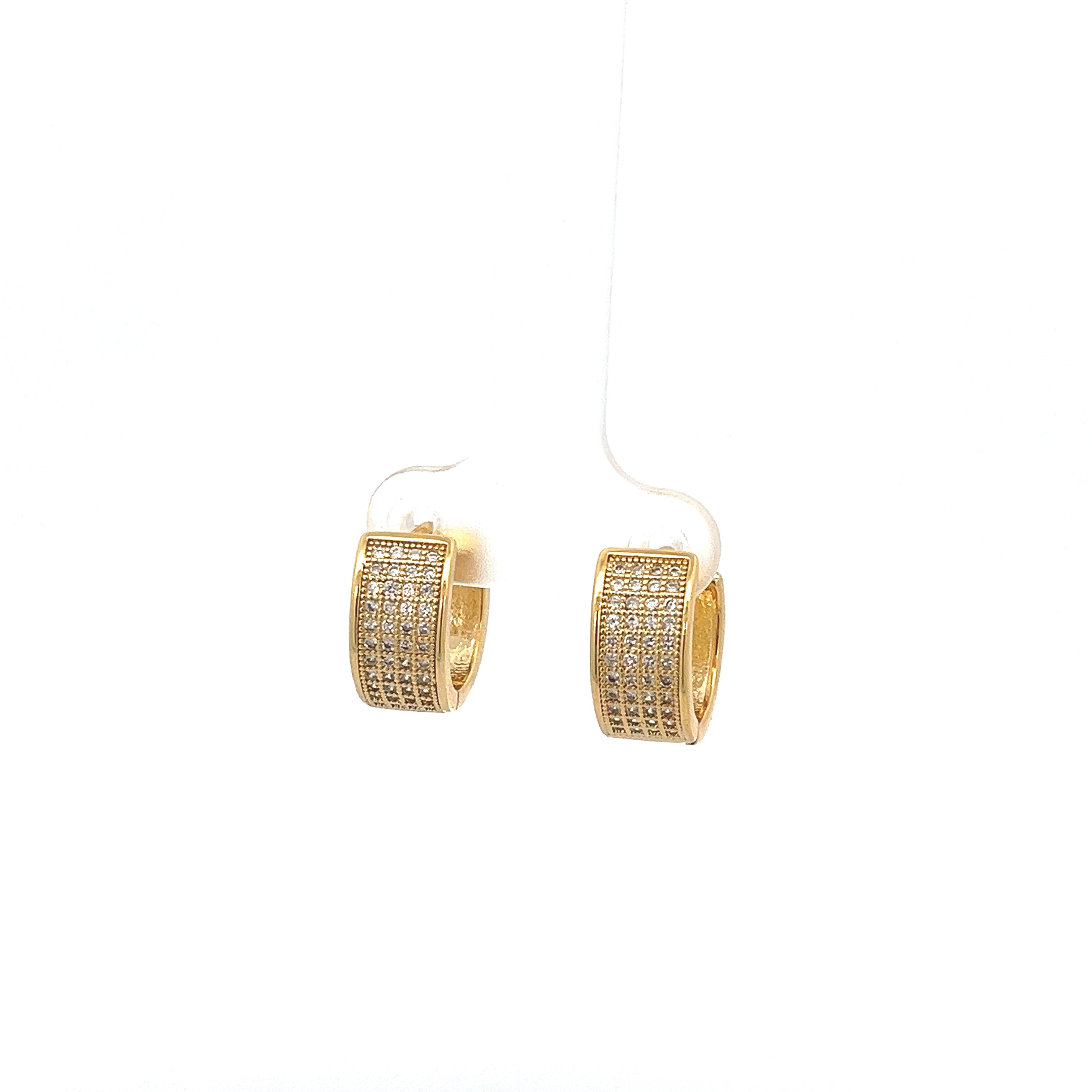 ROUND ZIRCON EARRING