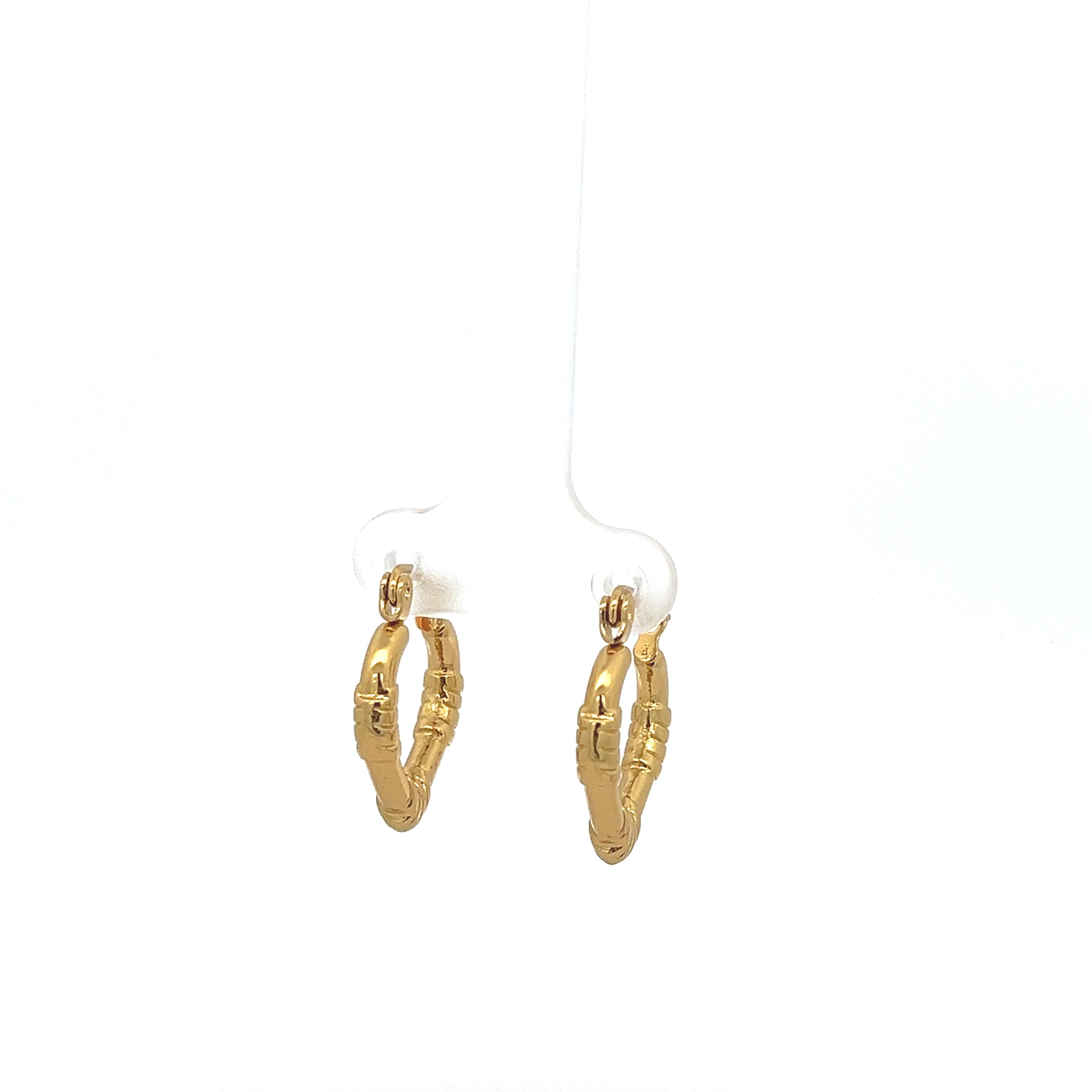 GEOMETRIC HEAET  EARRING