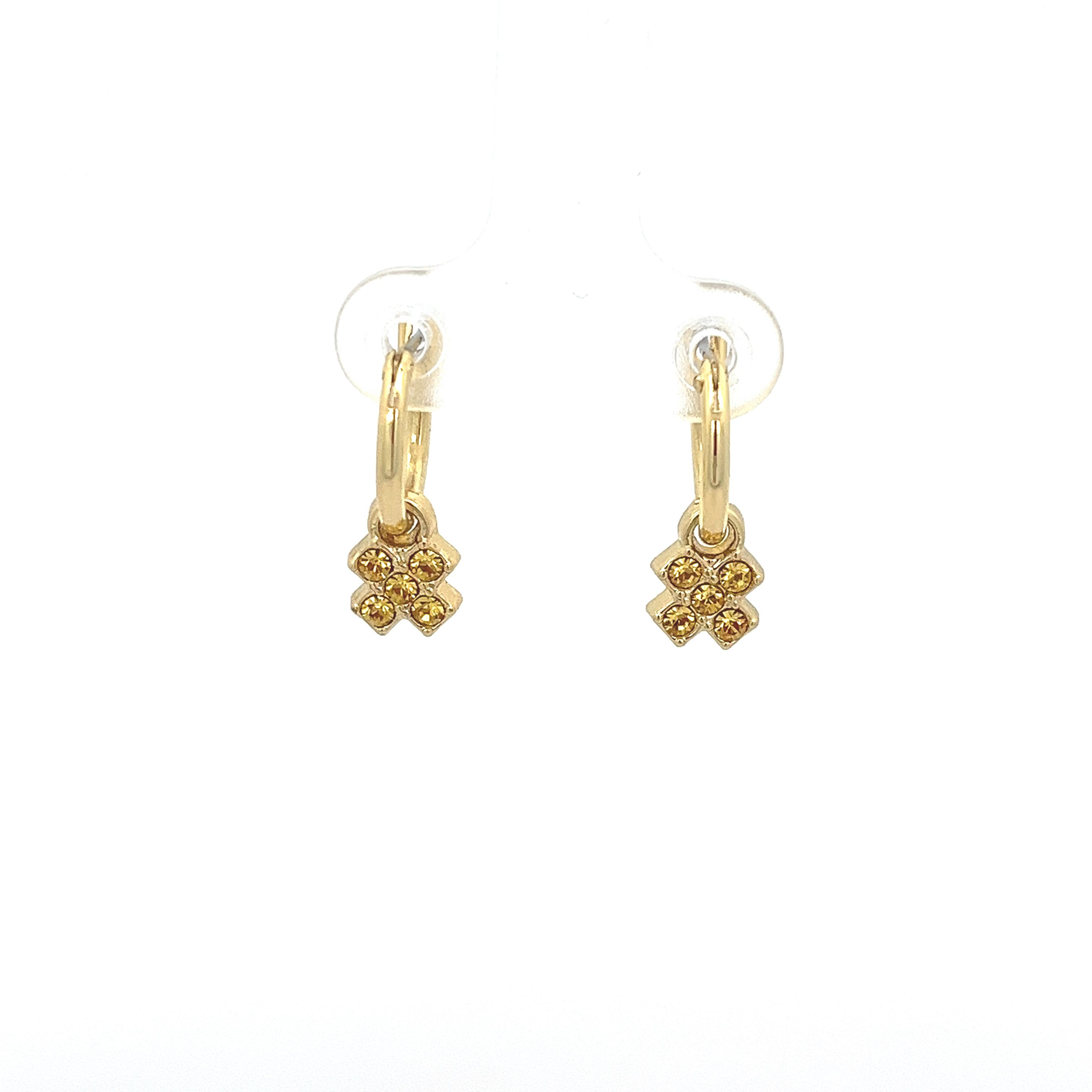 SWAROVSKI DIAMOND FOURLEAF CLOVER EARRING
