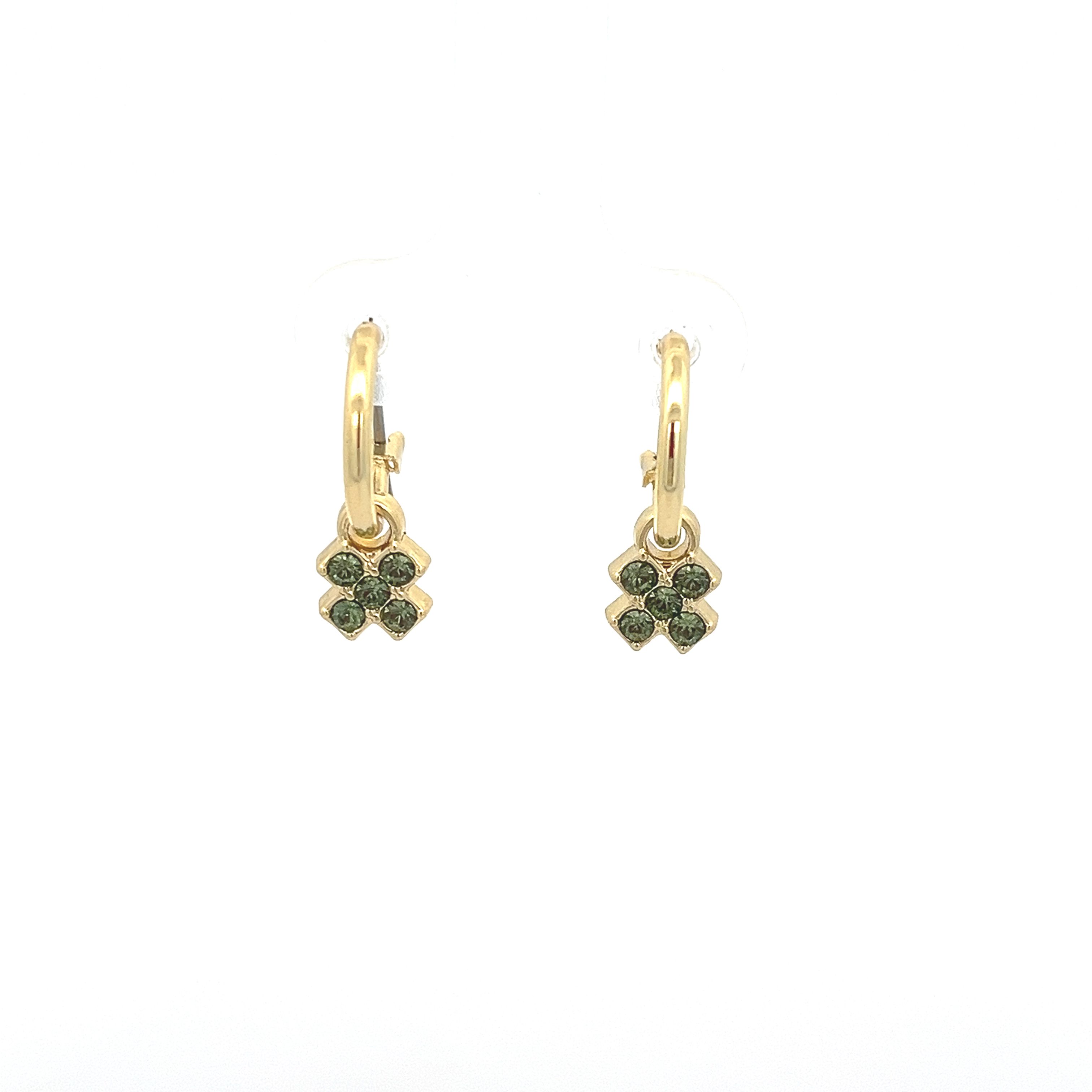 SWAROVSKI DIAMOND FOURLEAF CLOVER EARRING