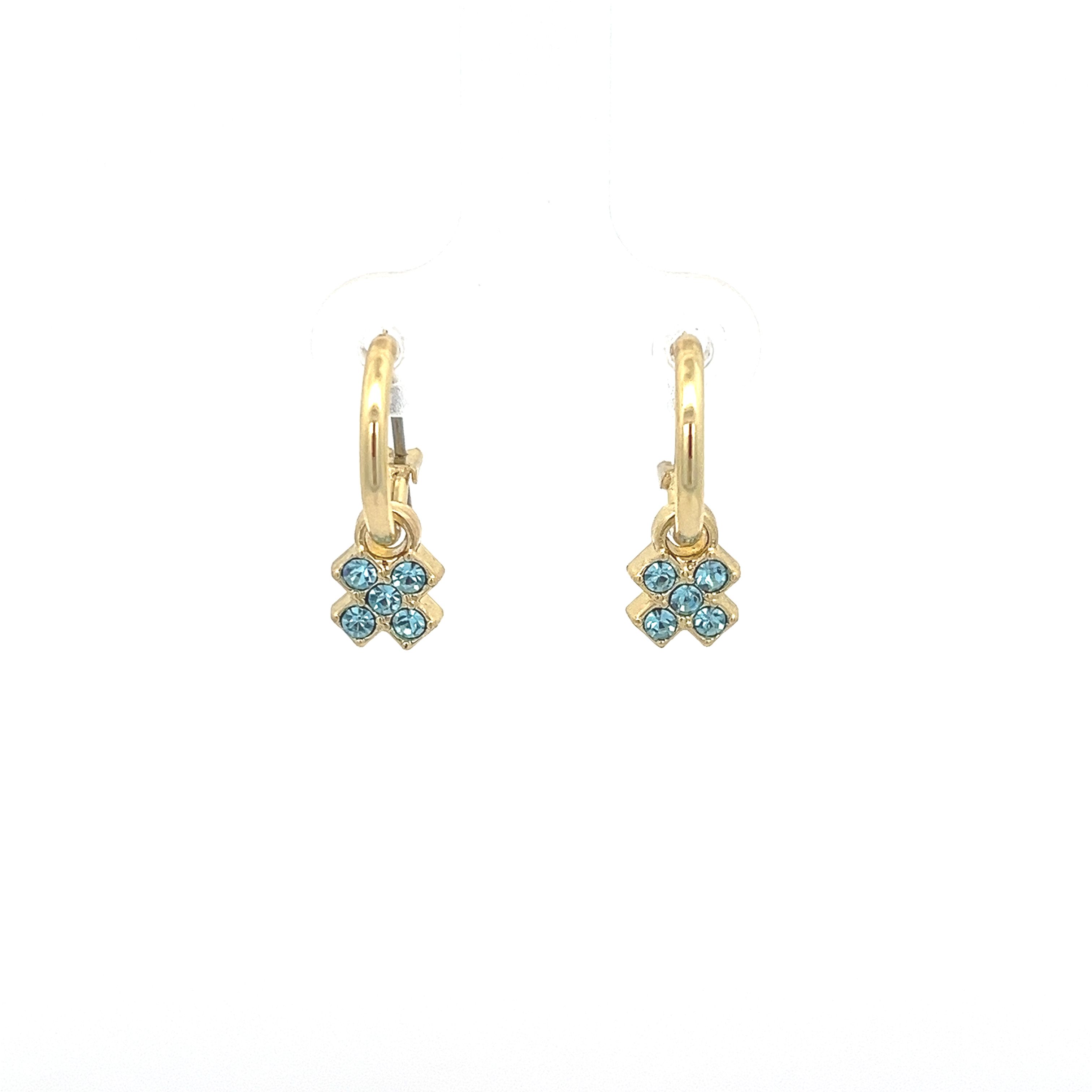 SWAROVSKI DIAMOND FOURLEAF CLOVER EARRING