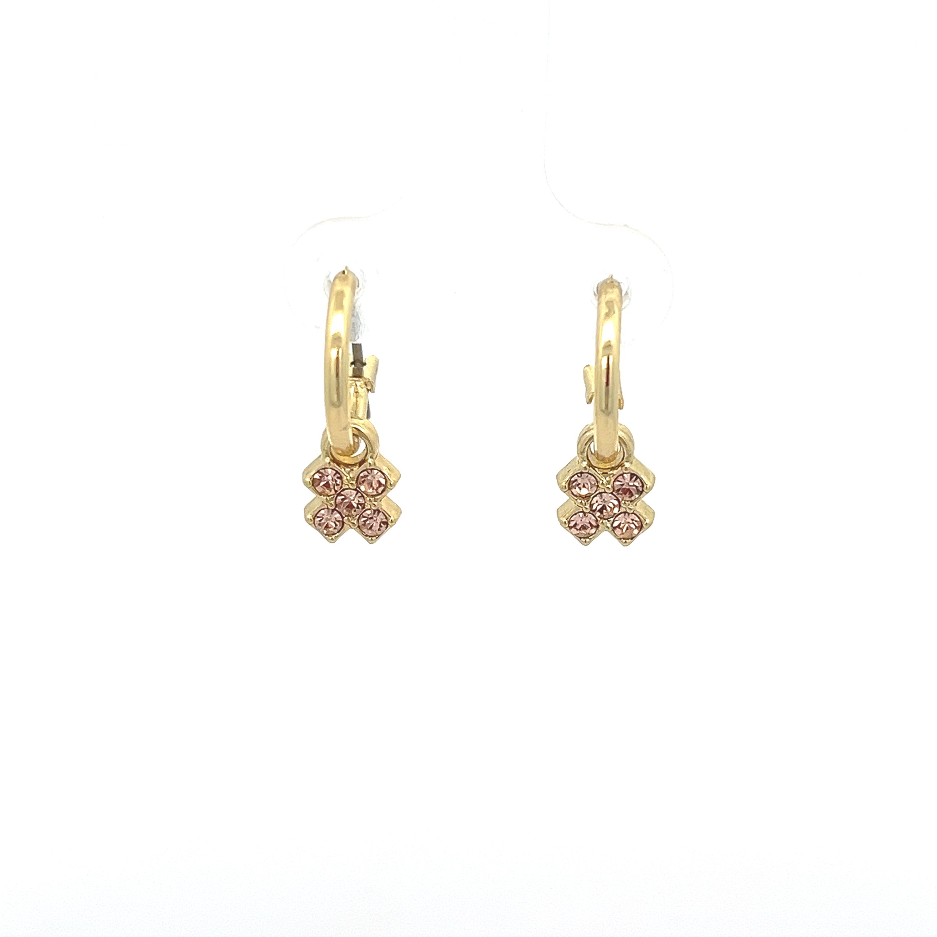 SWAROVSKI DIAMOND FOURLEAF CLOVER EARRING