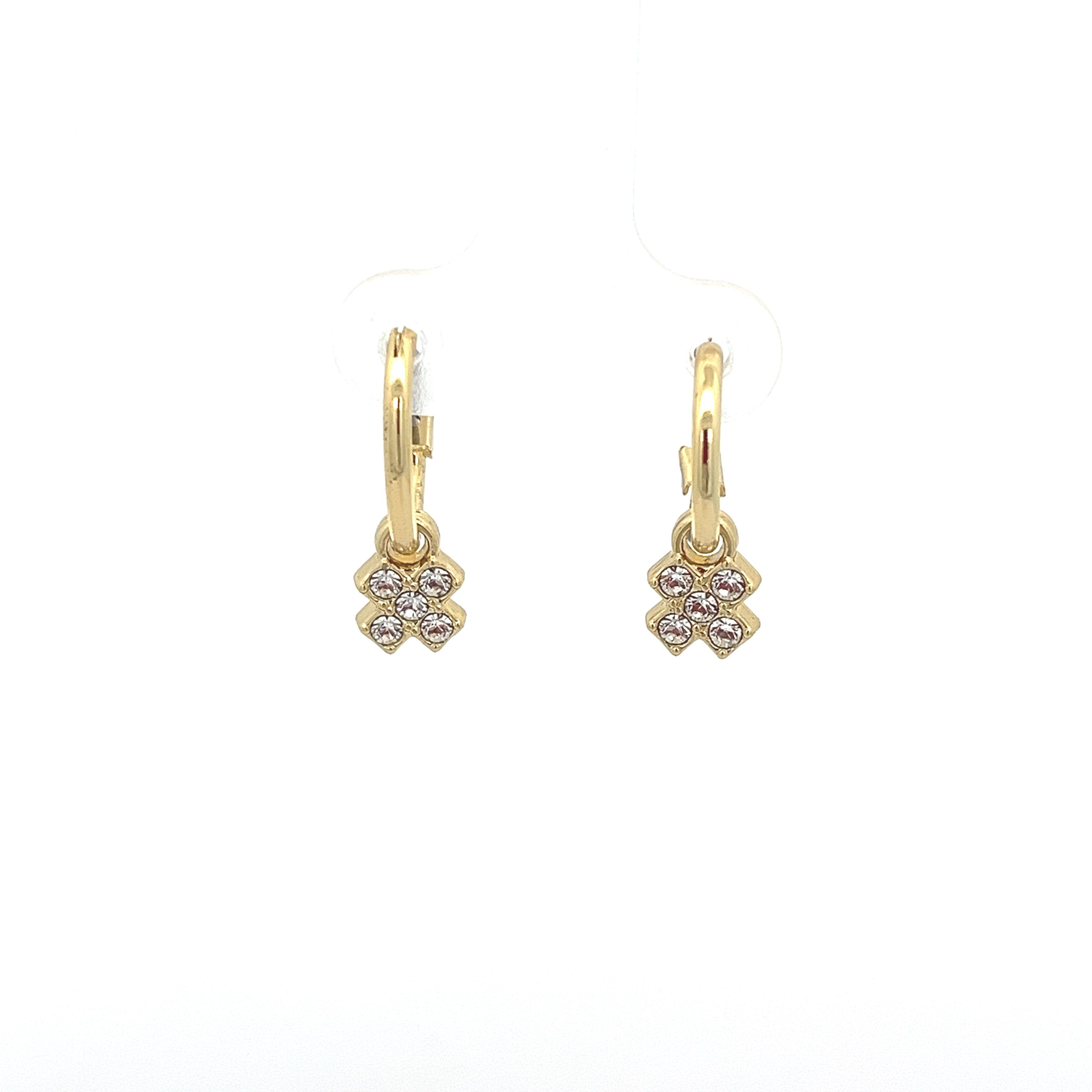 SWAROVSKI DIAMOND FOURLEAF CLOVER EARRING