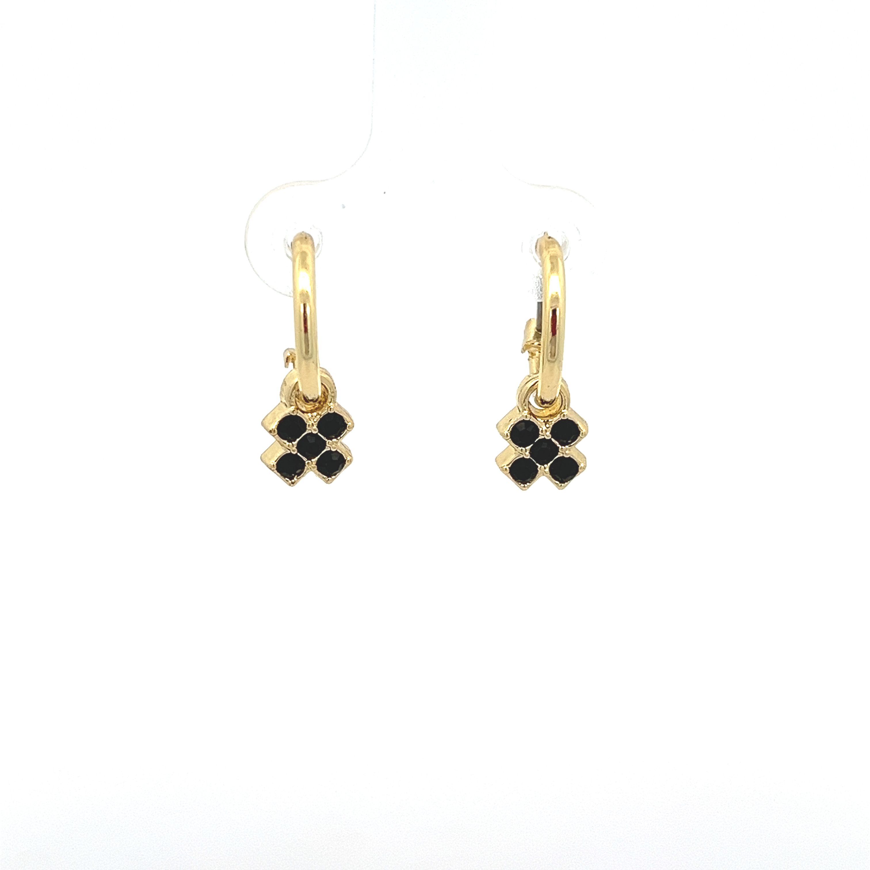 SWAROVSKI DIAMOND FOURLEAF CLOVER EARRING