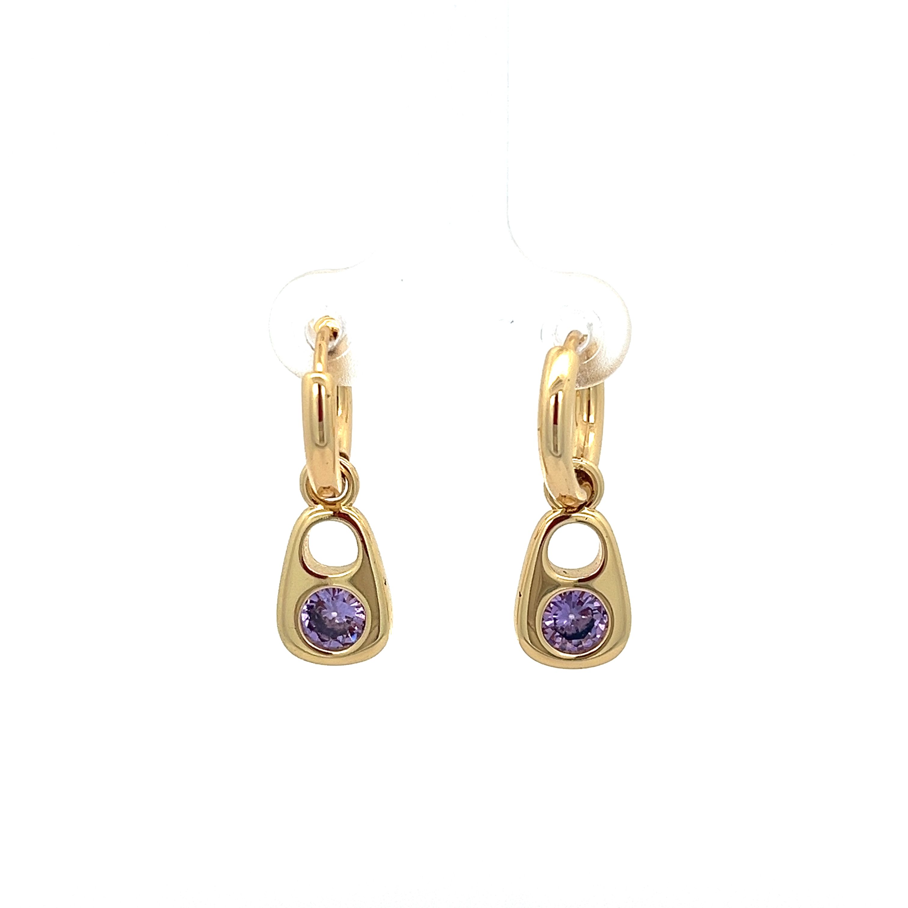 LIGHT PURPLE ZIRCONIA EARRING