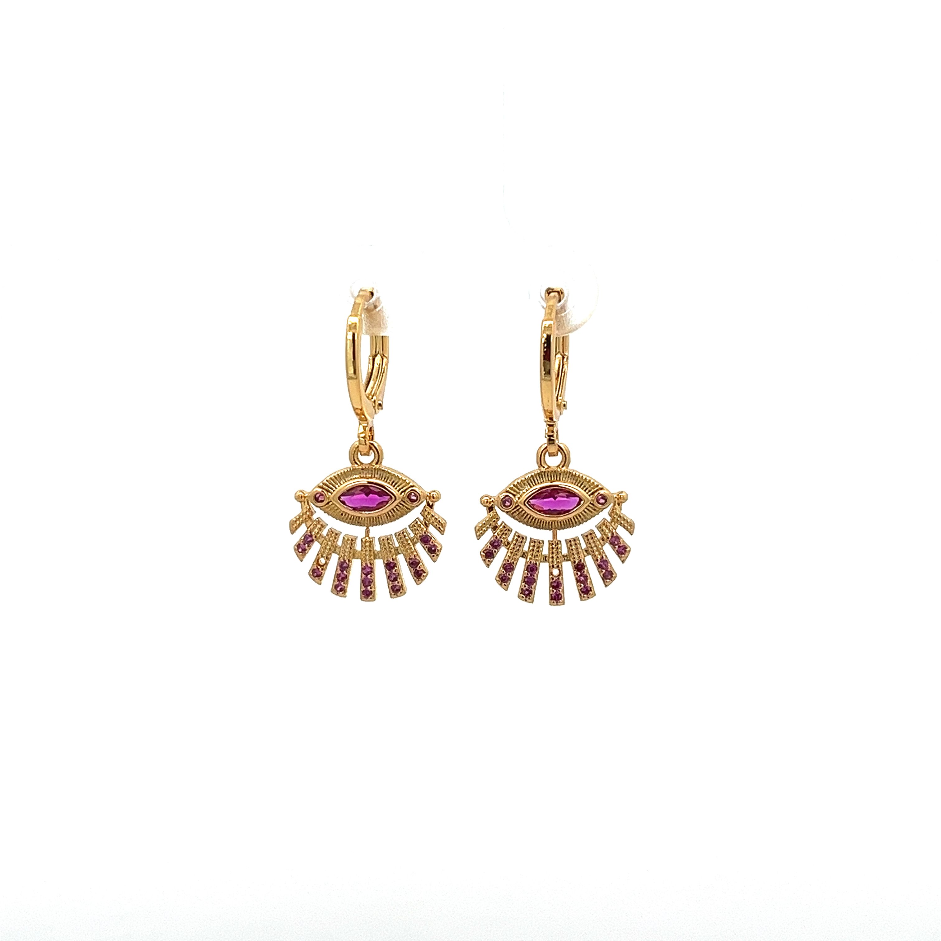 DEVIL'S EYE ZIRCONIA EARRING