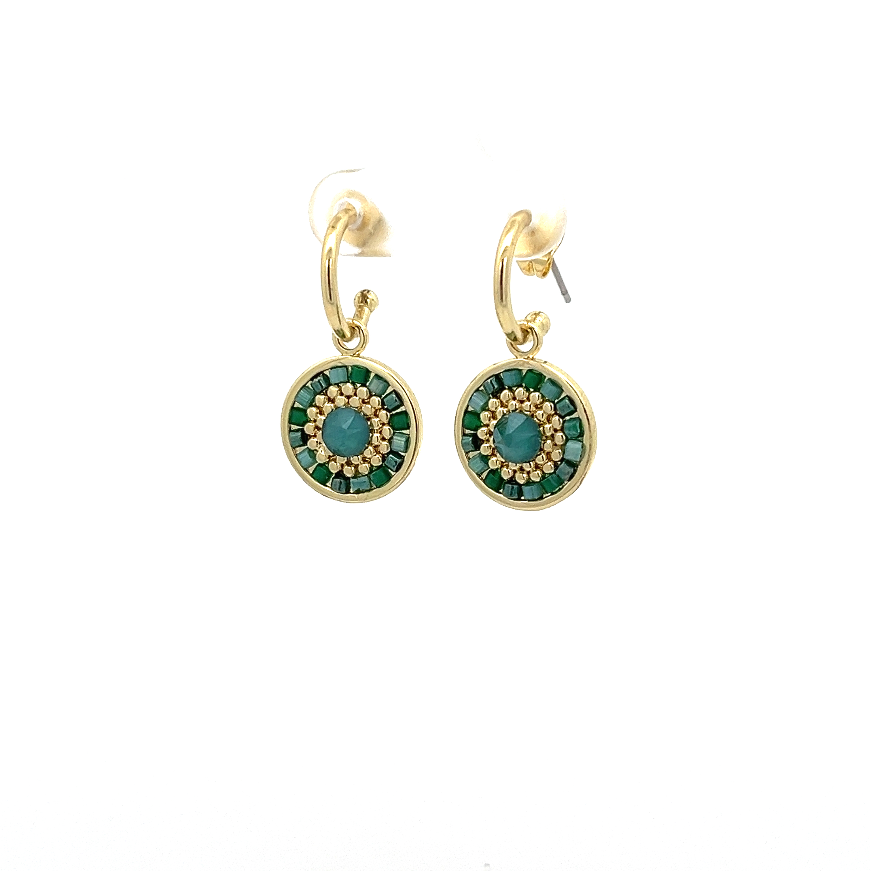 SWAROVSKI DIAMOND GLASS BEAD EARRING