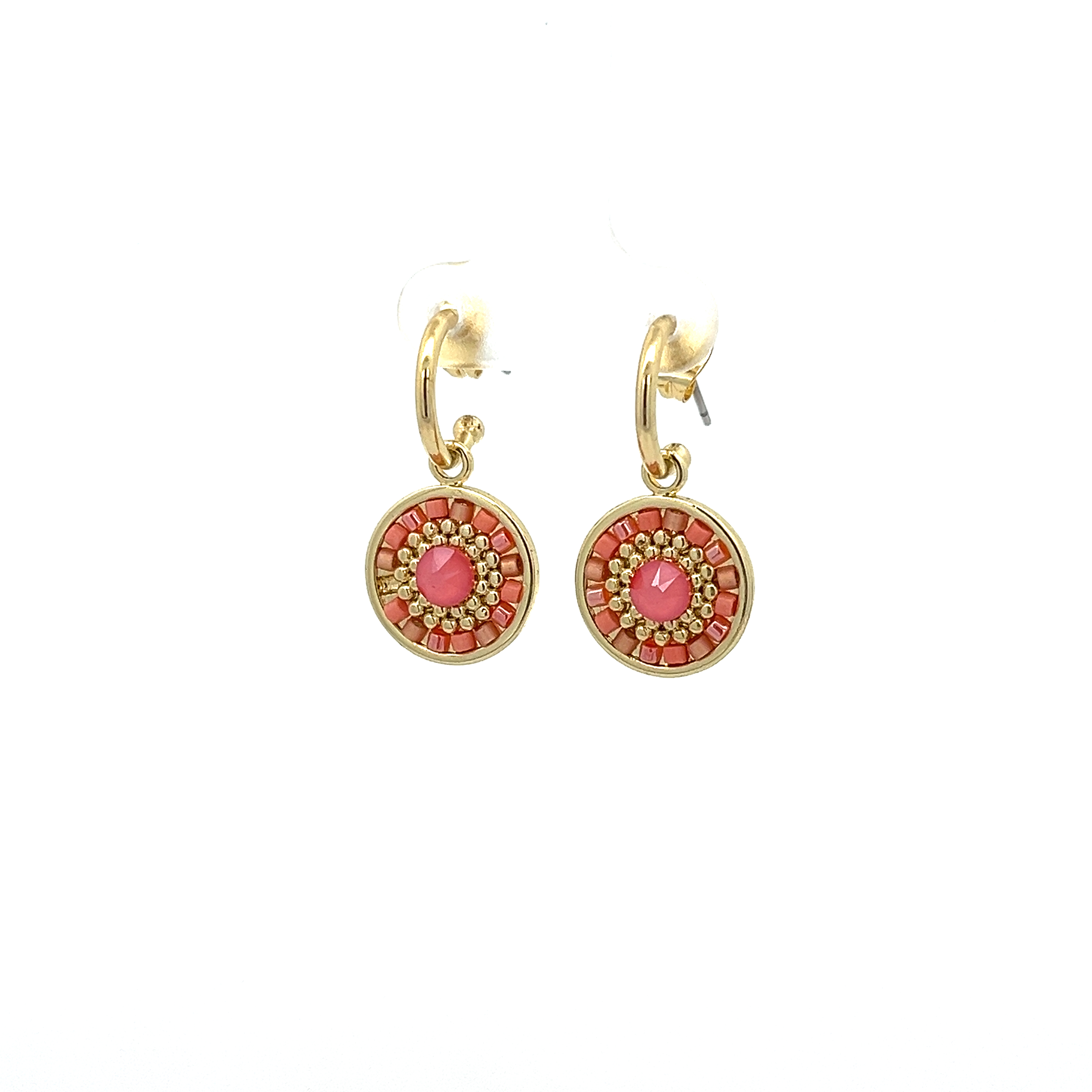 SWAROVSKI DIAMOND GLASS BEAD EARRING