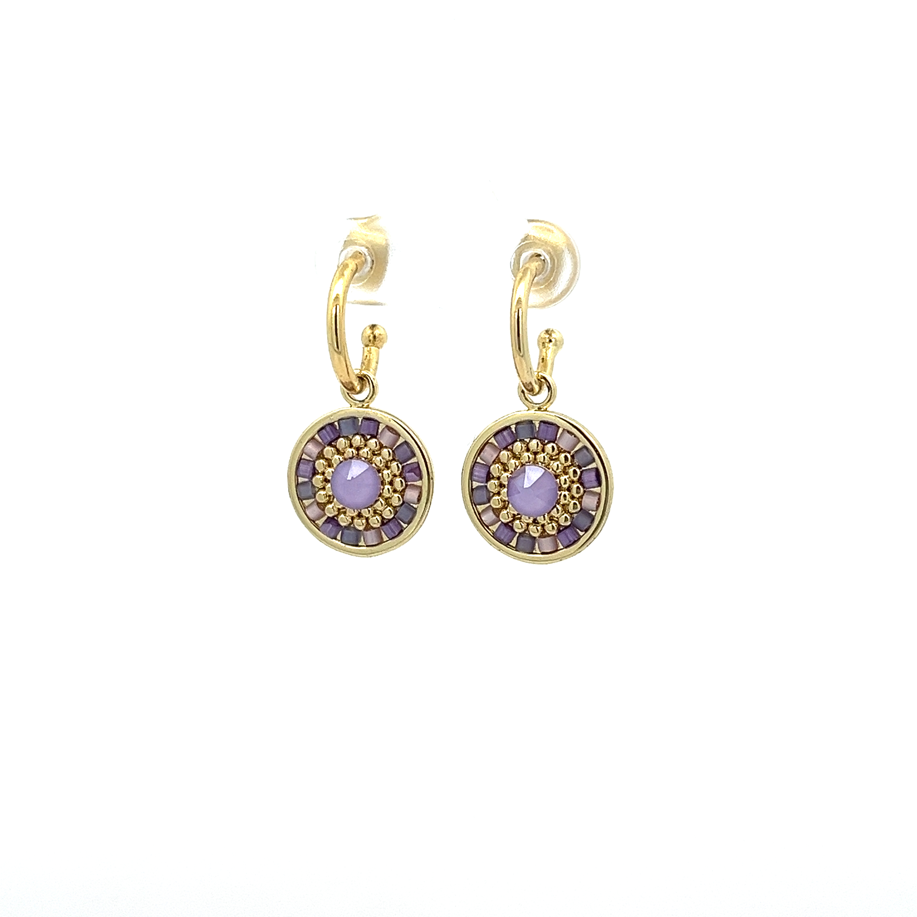 SWAROVSKI DIAMOND GLASS BEAD EARRING