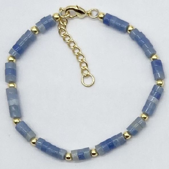 BLUE CRYSTALS ANKLET  