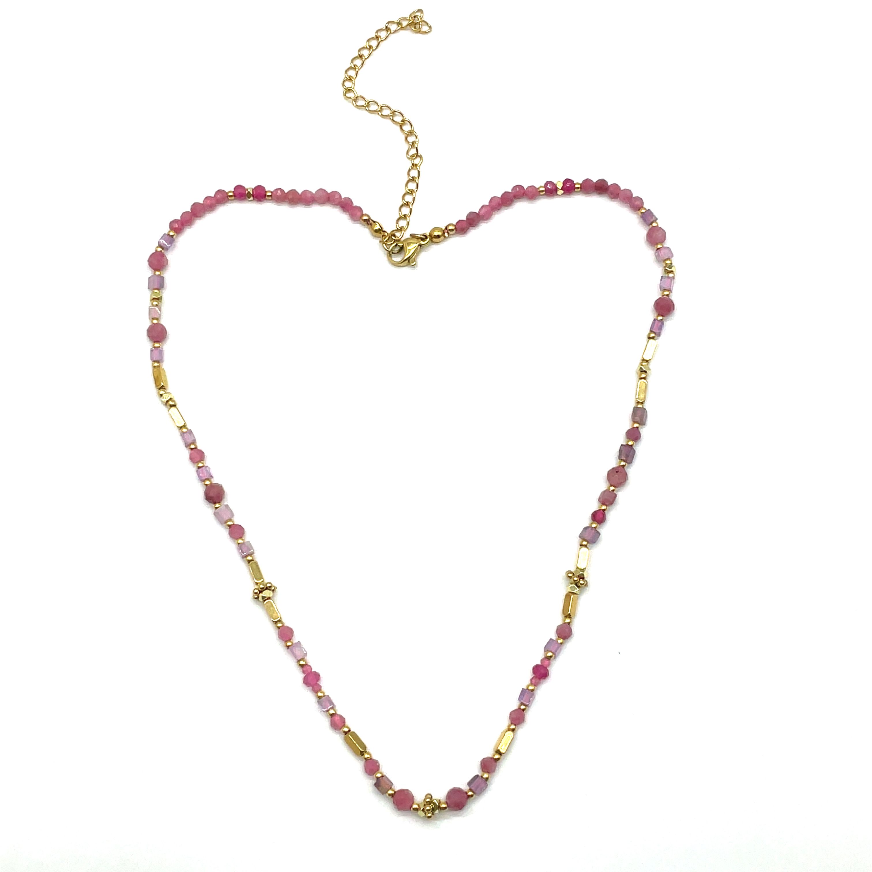 PINK TOURMALINES NECKLACE