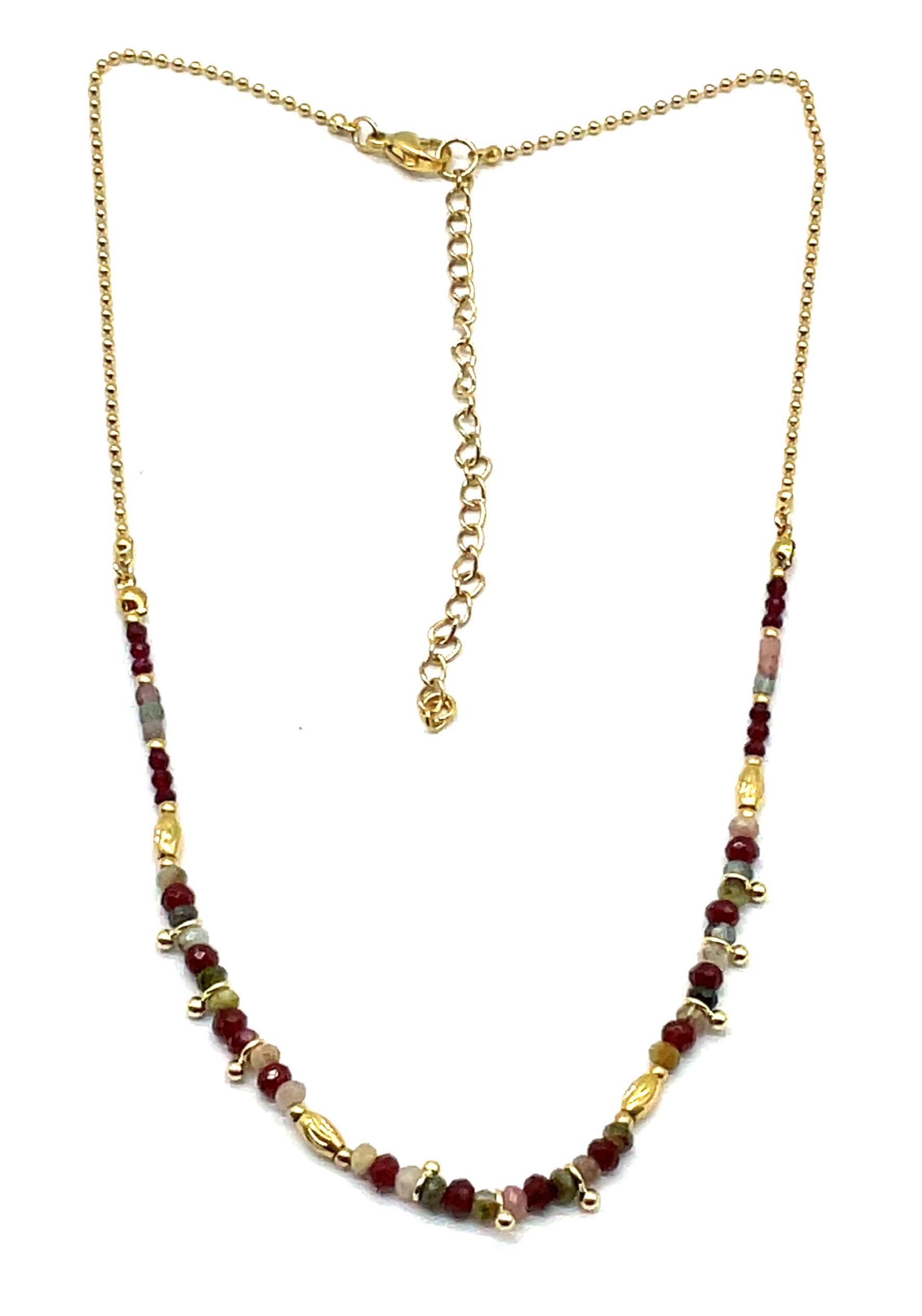 TOURMALINE BRADS NECKLACE 