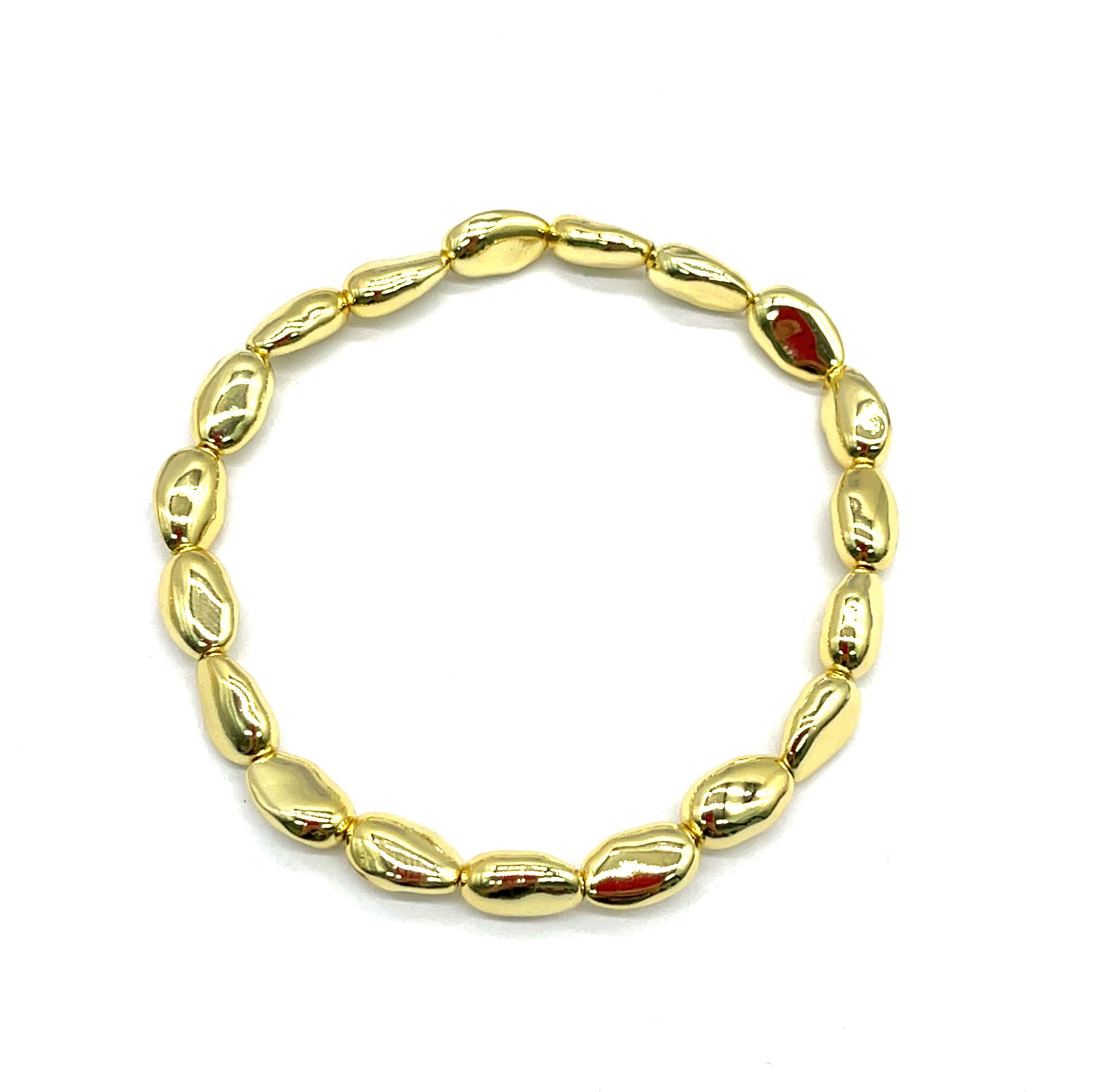 IRREGULAR CRUSHED STONES 9.6X6MM BRACELET