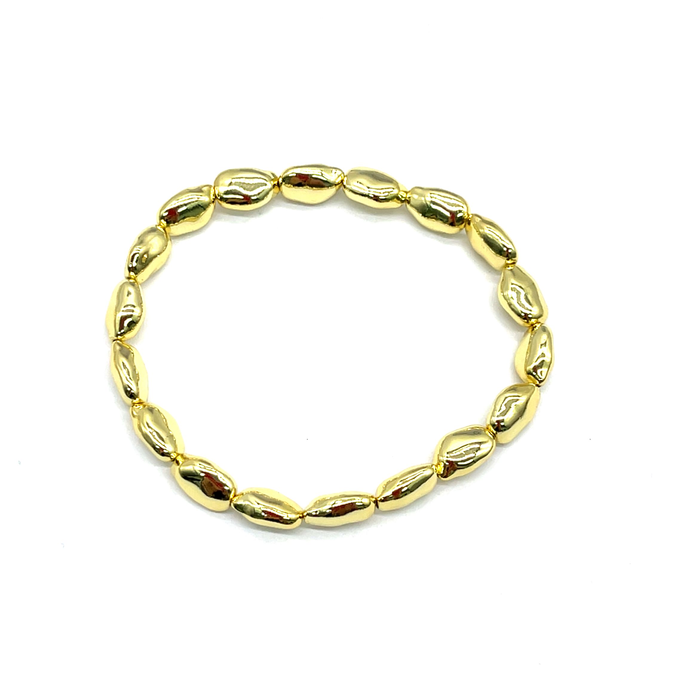 IRREGULAR CRUSHED STONES 10.2X6.5MM BRACELET