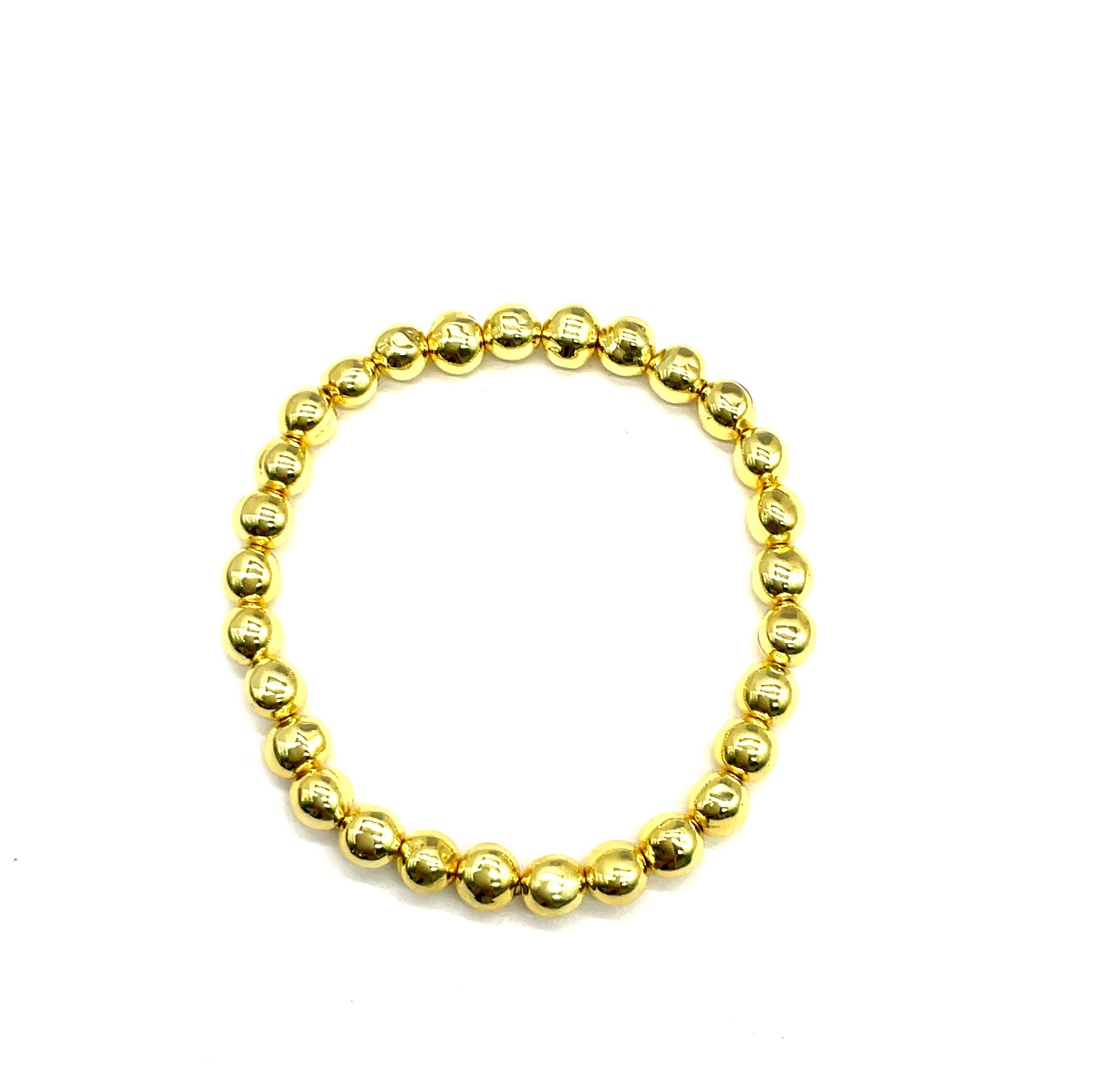 PEARL CROSS HOLE COPPER 6.4X6.2MM BRACELET