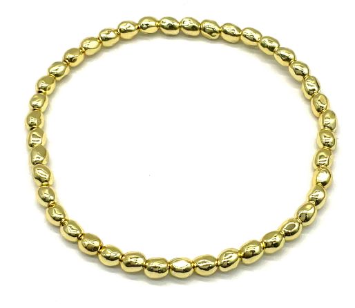 IRREGULAR CRUSHED STONES 5.4X3.7MM BRACELET