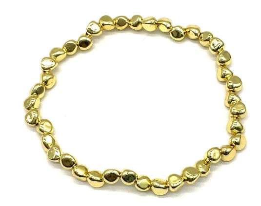 TRIANGLE CRUSHED STONES 4.5X1.2MM BRACELET