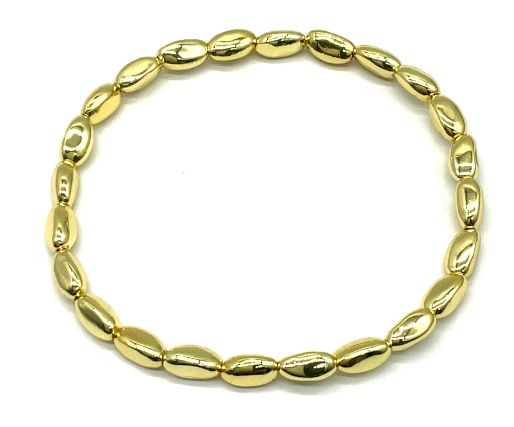 IRREGULAR CRUSHED STONES 4.5X7.6X1.2MM BRACELET