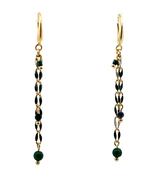 MULTICOLORER OIL-DRIPPING LIP EAR CHAINS