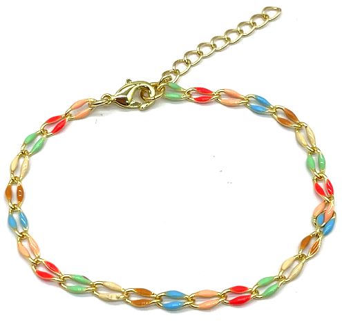 FIUORESCENT POWDER ANDFLUORESCENT LIP CHAIN BRACELET