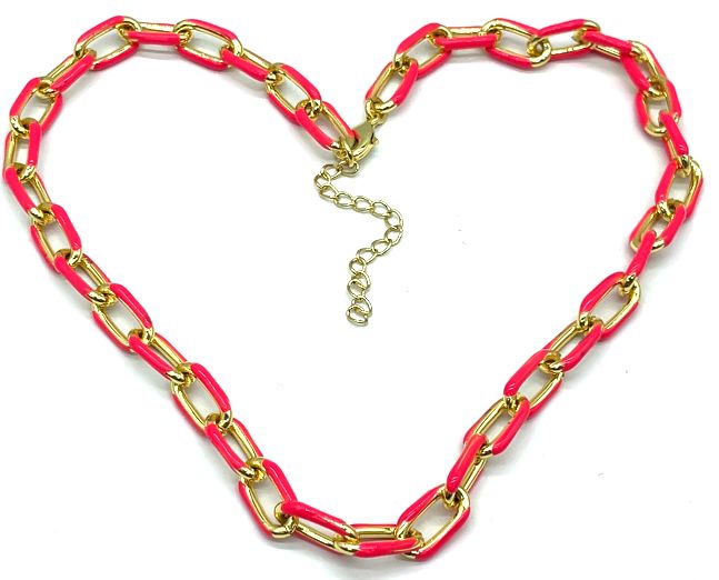 PEACH BLOSSOM 0-CHAIN NECKLACE