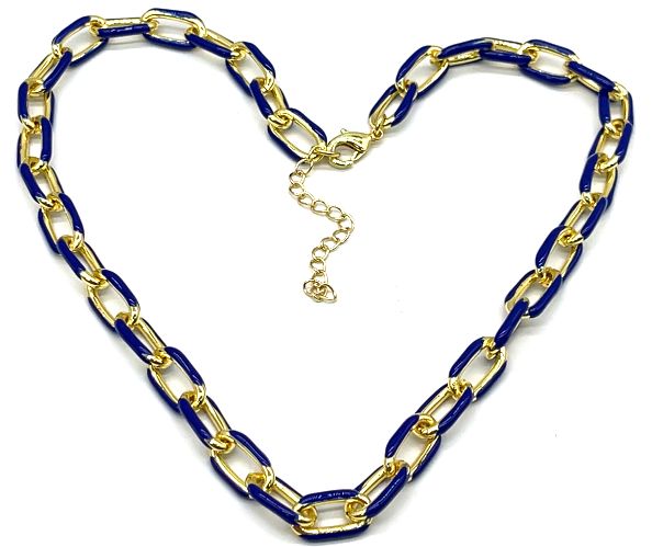 DARKBLUE 0-CHAIN NECKLACE