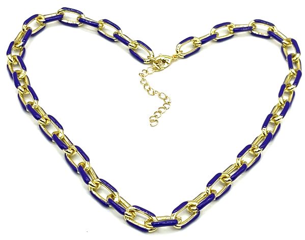 PURPLE 0-CHAIN NECKLACE