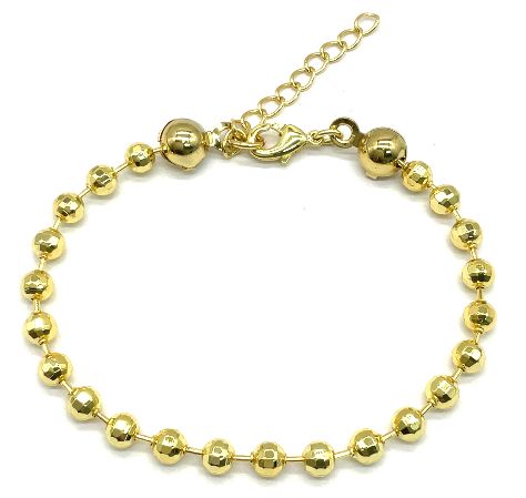 4MM LASER BALLS CHAIN BRACELET