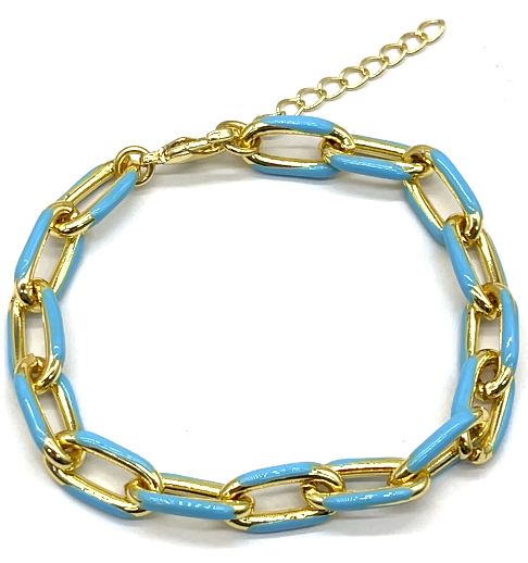BLUE 0-CHAIN BRACELET