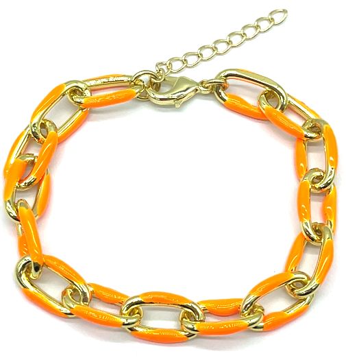ORANGE 0-CHAIN BRACELET