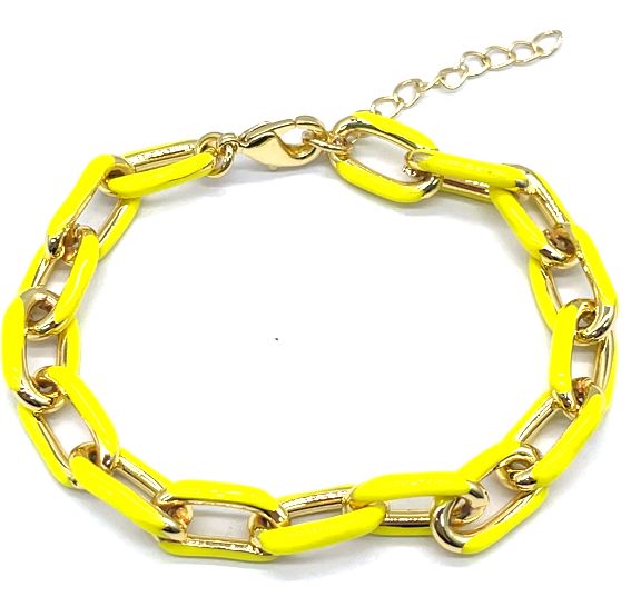 YELLOW 0-CHAIN BRACELET