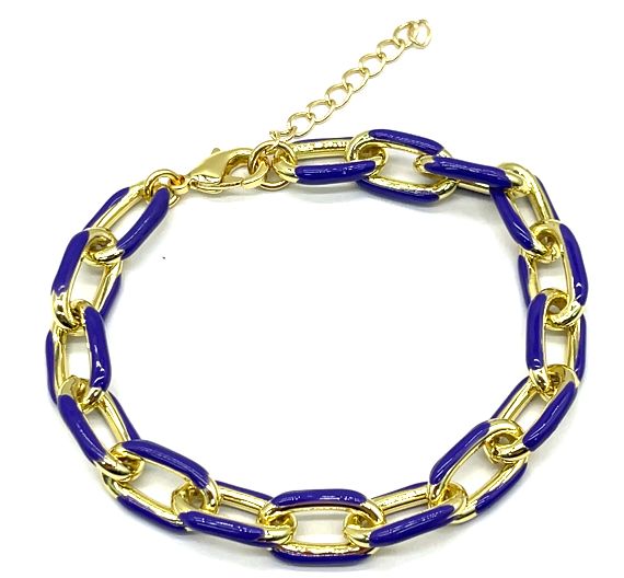 PURPLE 0-CHAIN BRACELET