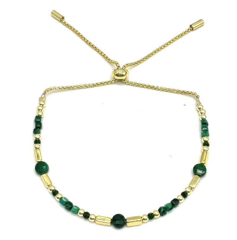 MALACHITES WELDED ROUND CHAIN BRACELET