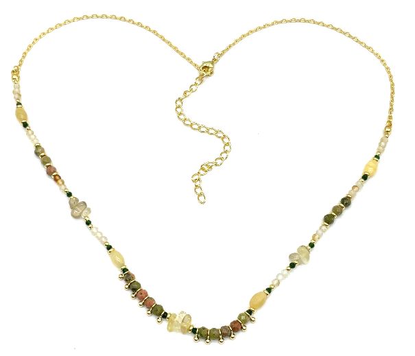 CITRINE EPIDOTE NECKALCE