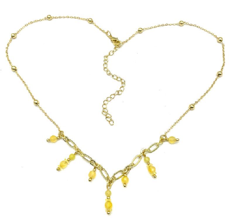 CITRINES CHAIN NECKLACE 