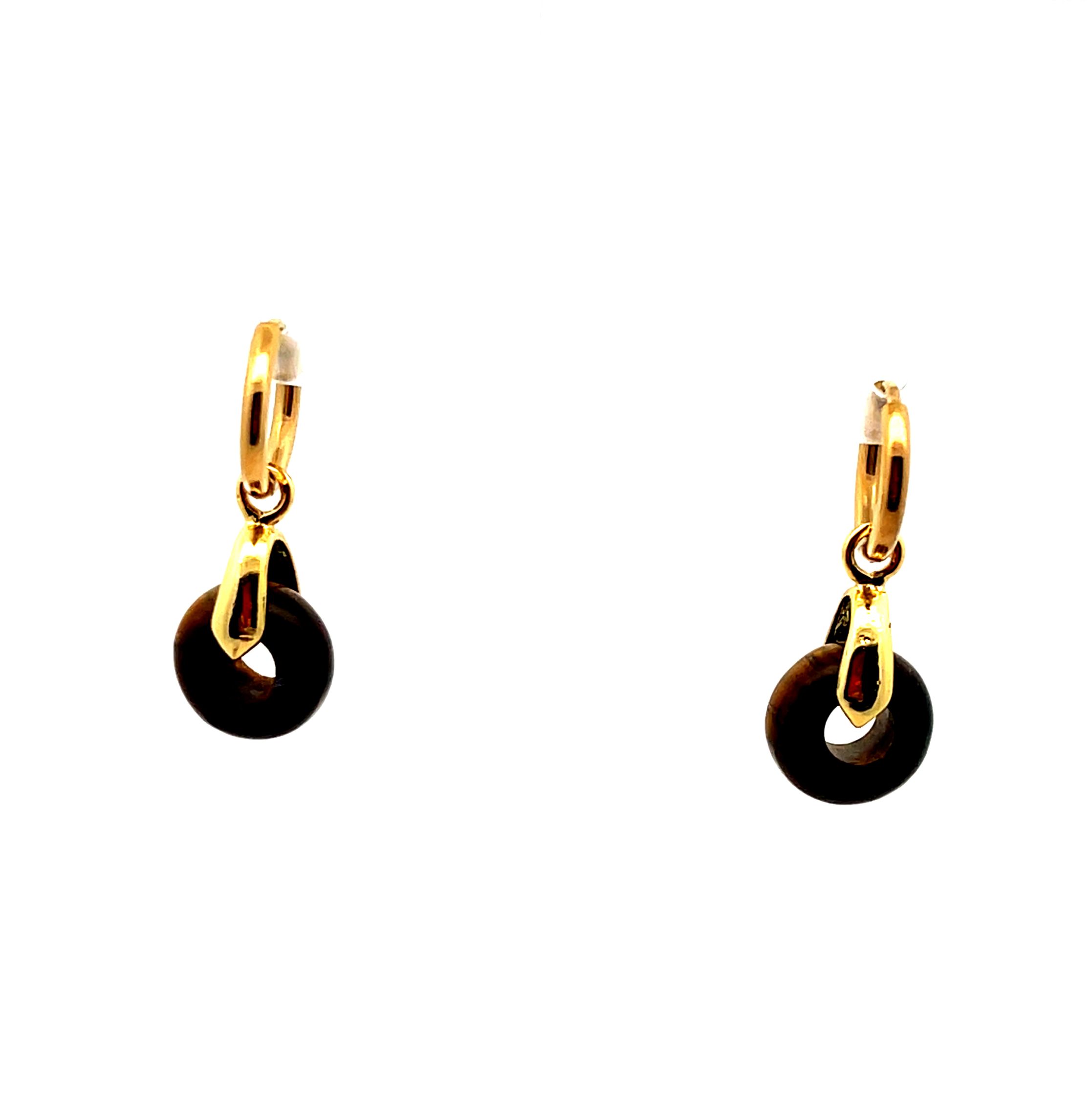 TIGGER EYES ABACUS BEAD EARRINGS