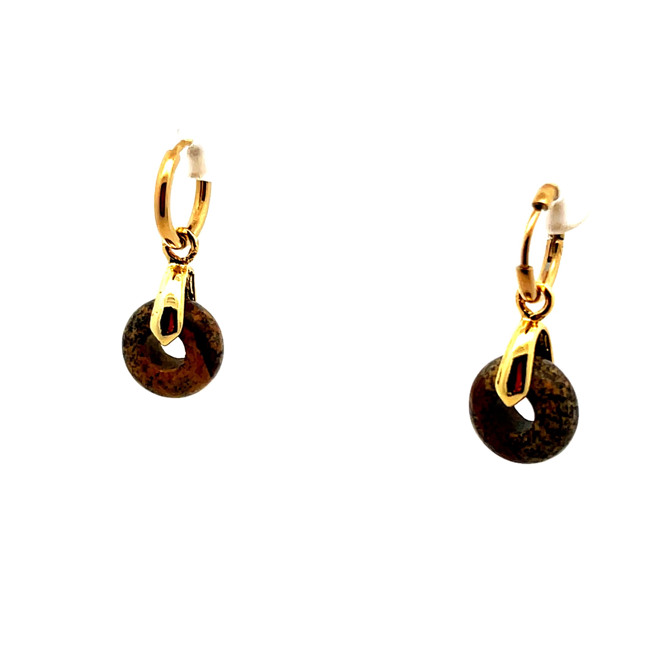 HOLITE ABACUS BEAD EARRINGS
