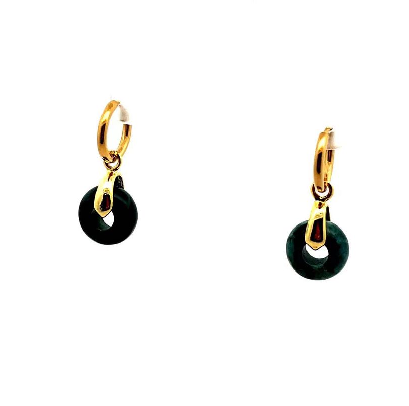 INDIAN AGATE ABACUS BEAD EARRINGS
