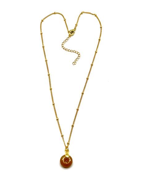 MELLITE ABACUS BEAD PENDANT NECKLACE