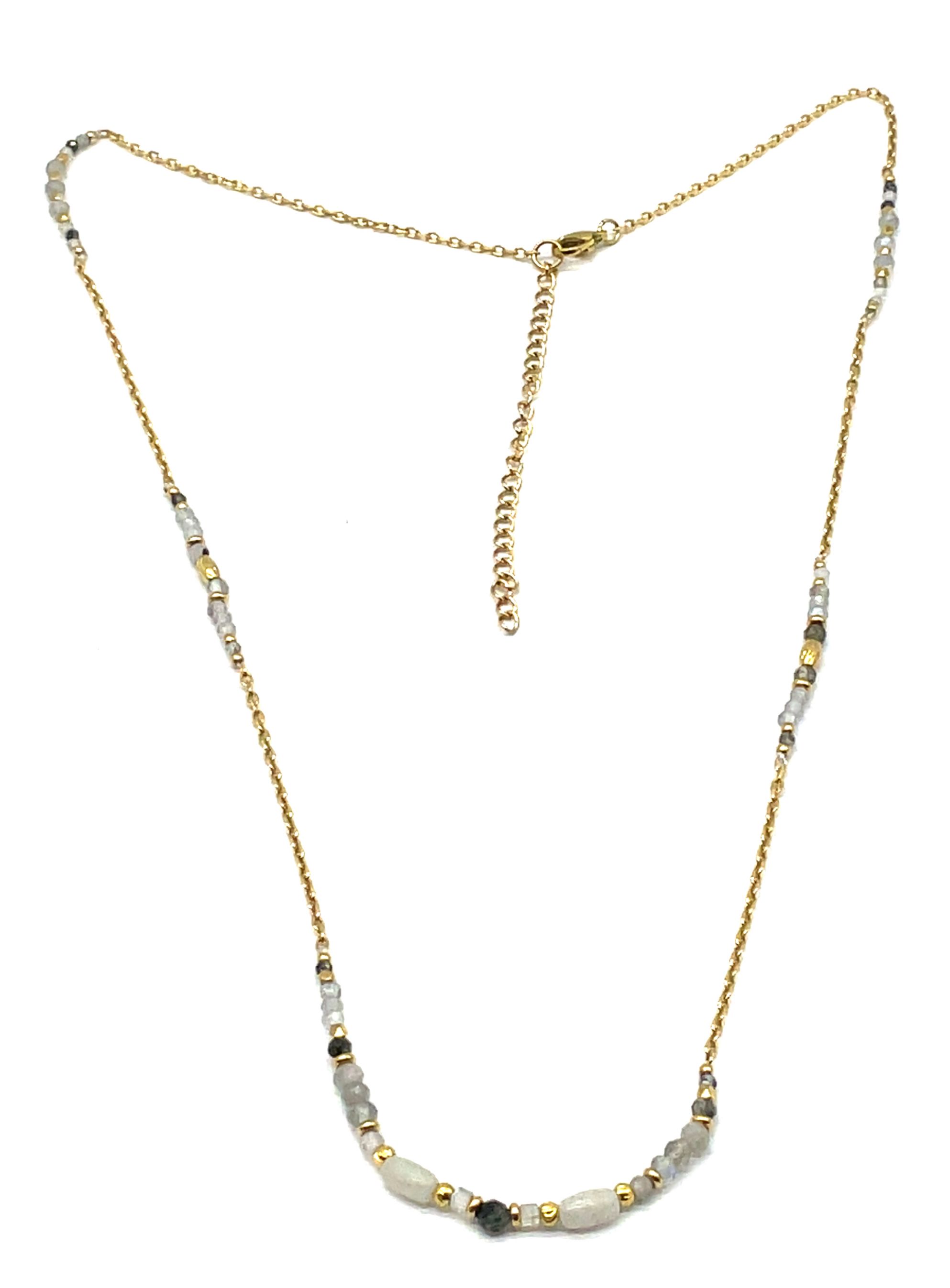 LABRADORITE CHAIN NECKLACE