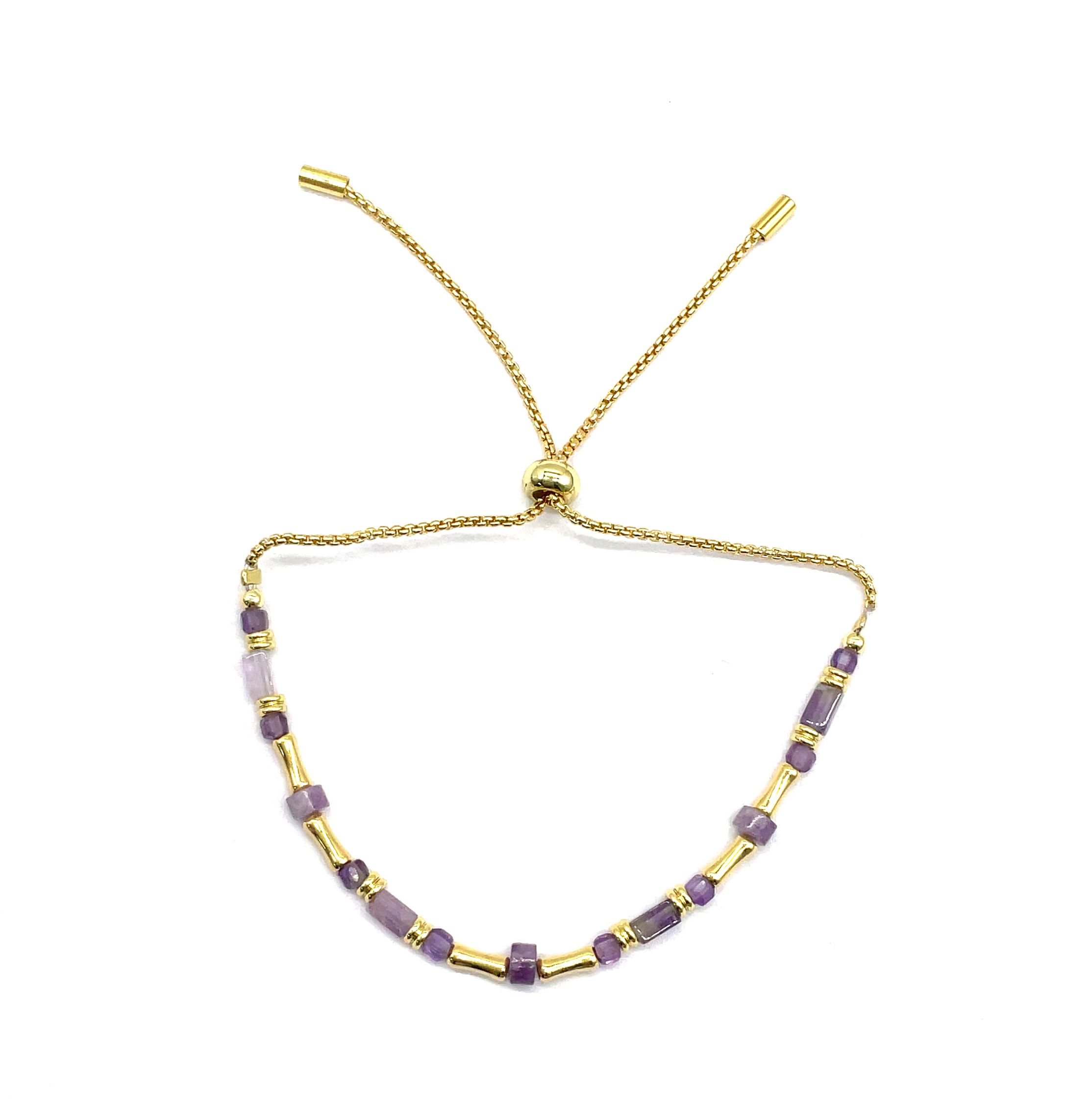 LIGHT AMETHYST CHOKERS BRACELET 