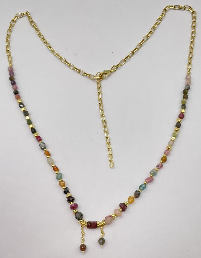 TOURMALINE NATURAL STONE NECKLACE