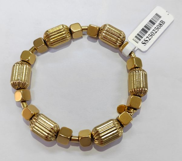 6X6X2MM STAINLESS STEEL SQUARE BEADS BEACELET 