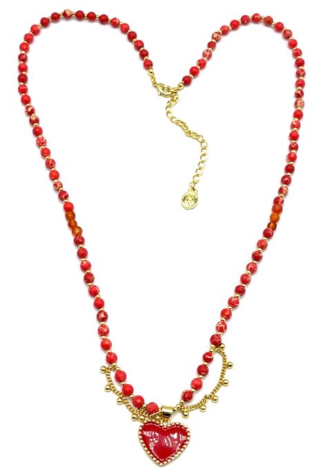 OIL-DRIPPING HEART NECKLACE