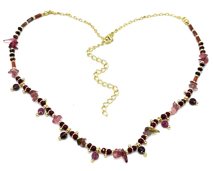 PINK TOURMALINES NECKLACE