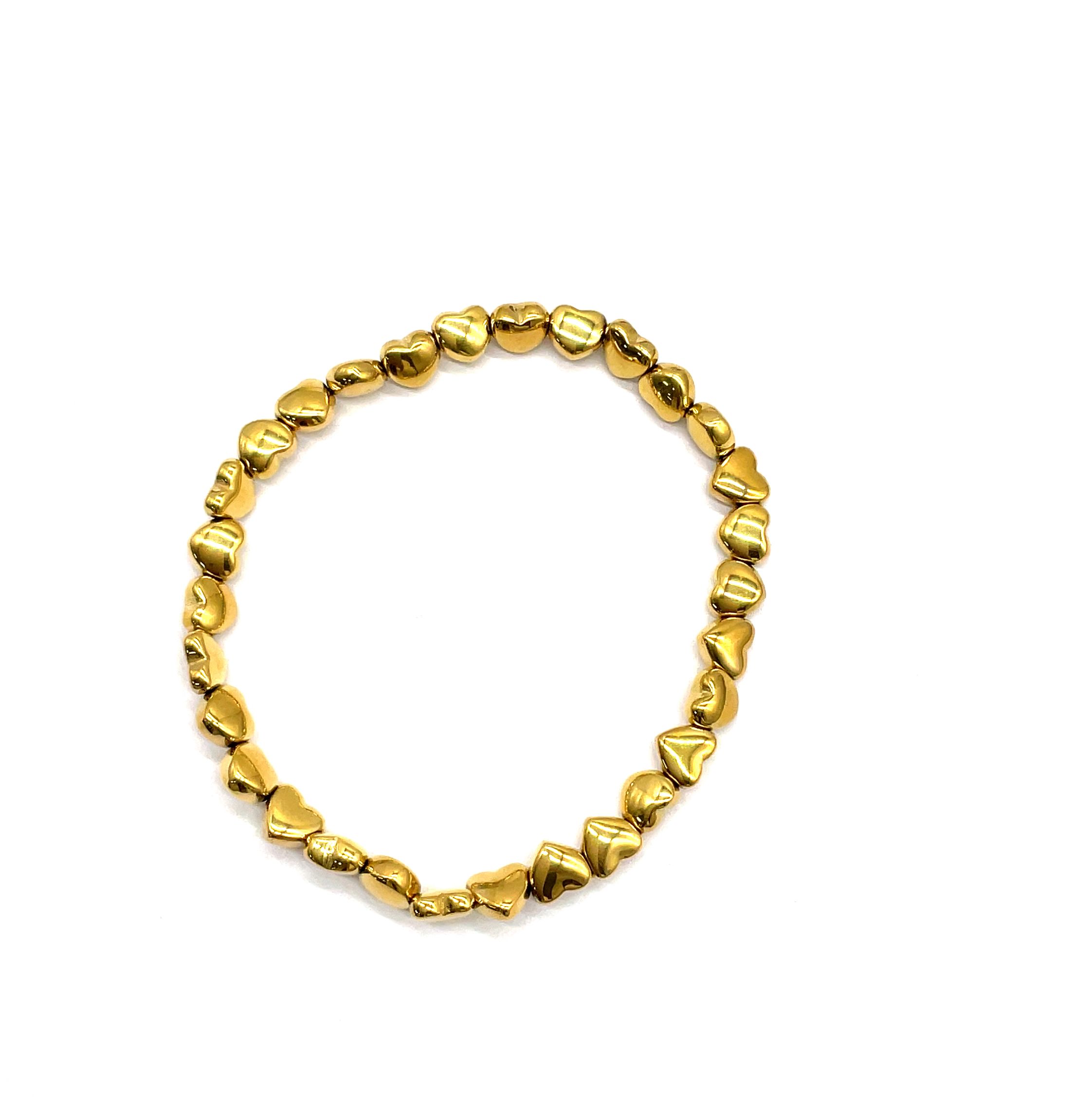 6X6X3.6MM STAINLESS STEEL HEART-SHAPED BRACELET