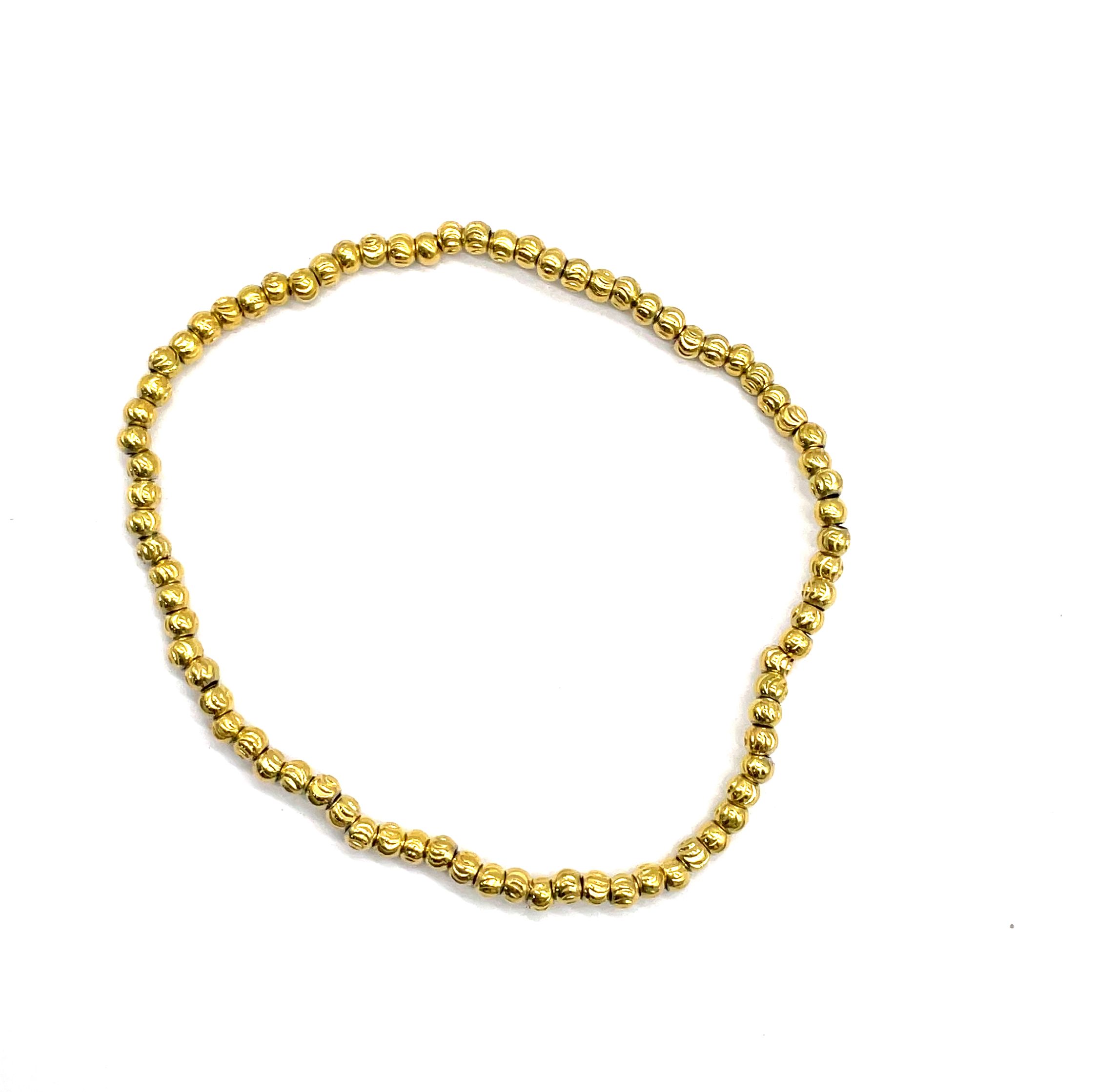 3X1.2MM CURVED KNIFE BEADS BRACELET
