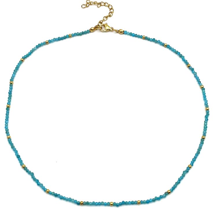 APATITE ROUND BEADS NECKLACE