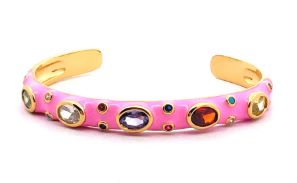 PINK OIL-DRIPPING BANGLE 