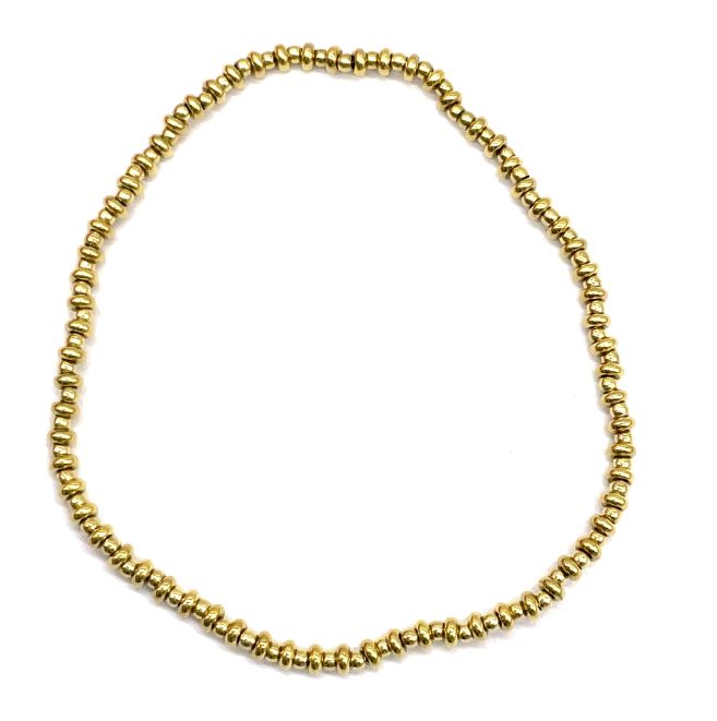 FLAT BEADS AND PERFORATED BEADS BRACELET